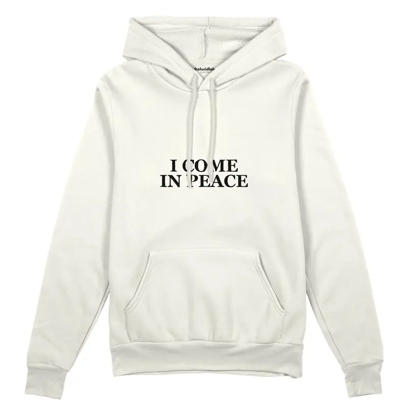 I Come in Peace Oversize Hoodie
