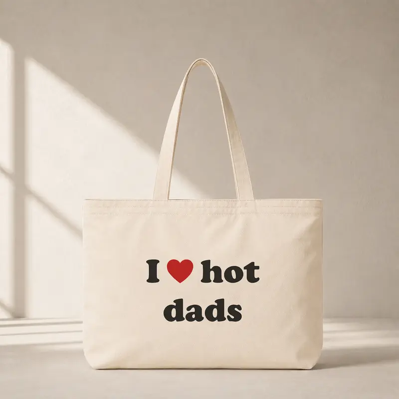 I Love Hot Dads Club Tote Bag