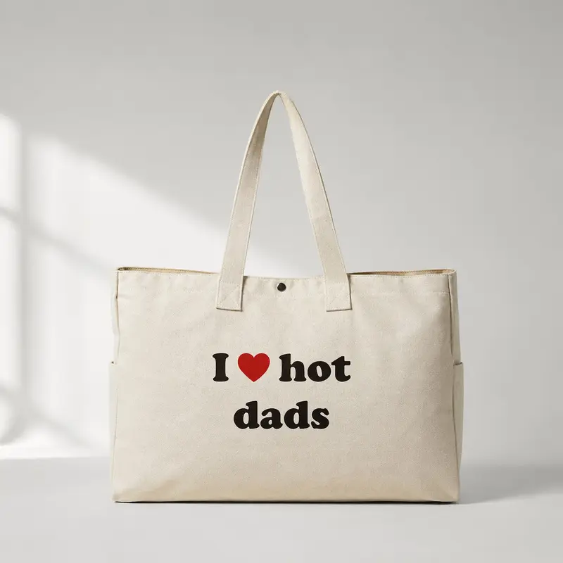 I Love Hot Dads Daily Tote Bag