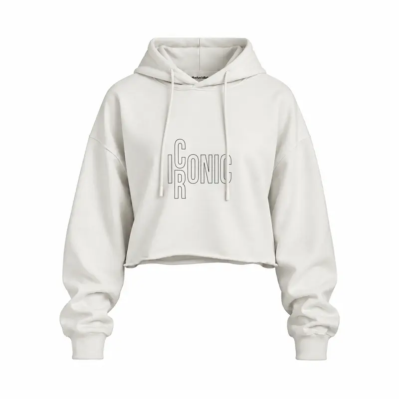 I/RCONIC Oversize Crop Hoodie