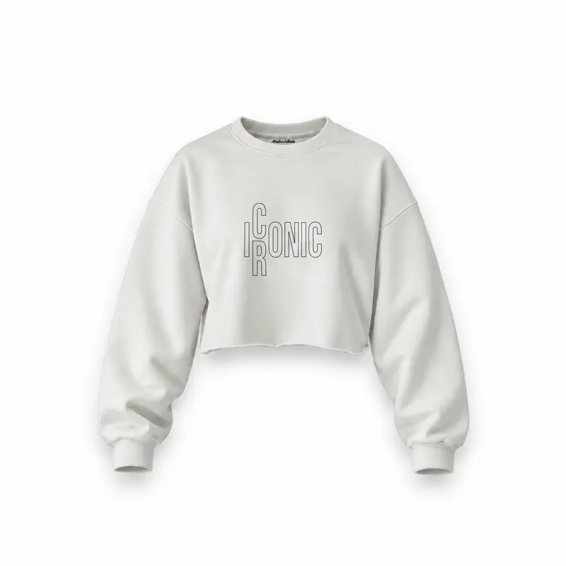 I/RCONIC Oversize Crop Sweatshirt