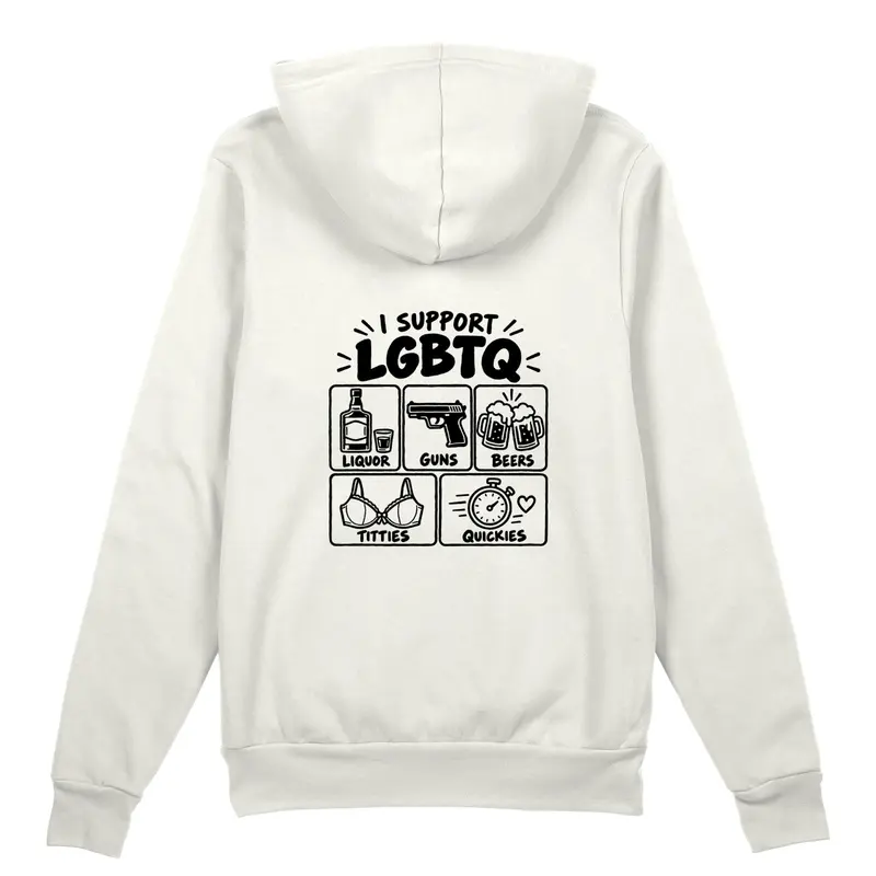 I Support LGBTQ Oversize Hoodie