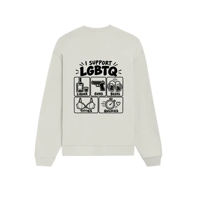 I Support LGBTQ Oversize Sweatshirt