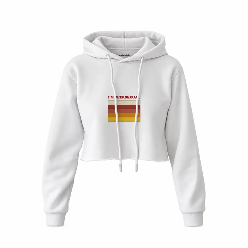 I'm Beersexual Crop Hoodie