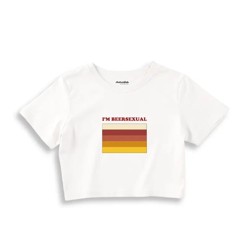 I'm Beersexual Crop Tişört