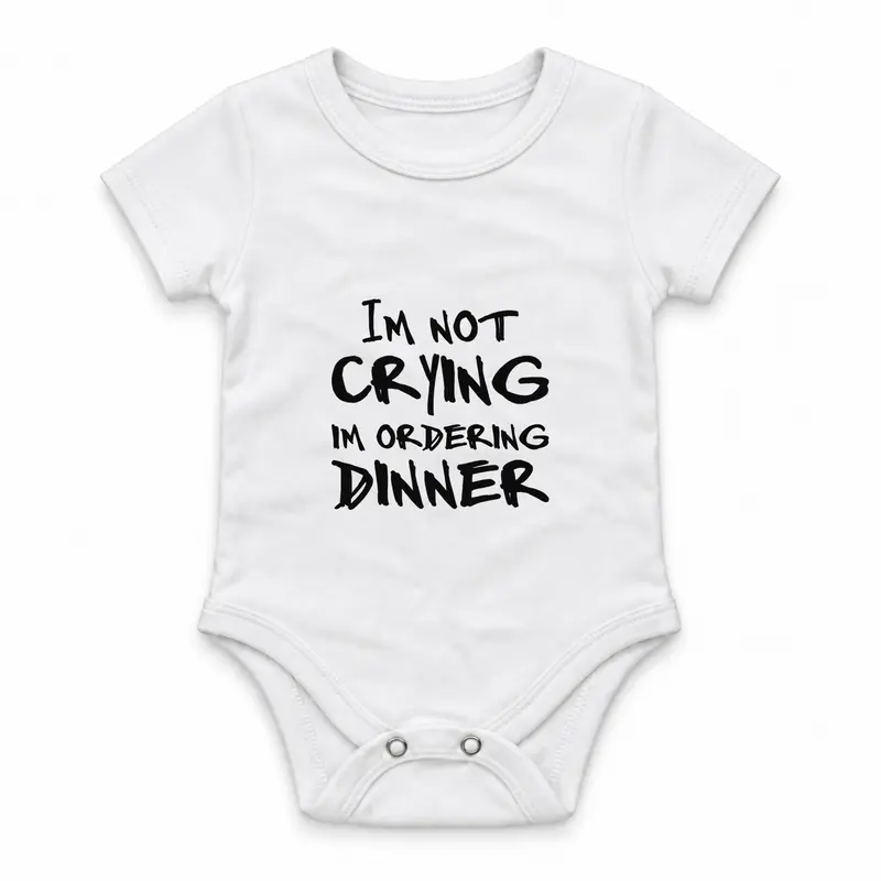 I’m Not Crying · I’m Ordering Dinner Çıtçıtlı Body