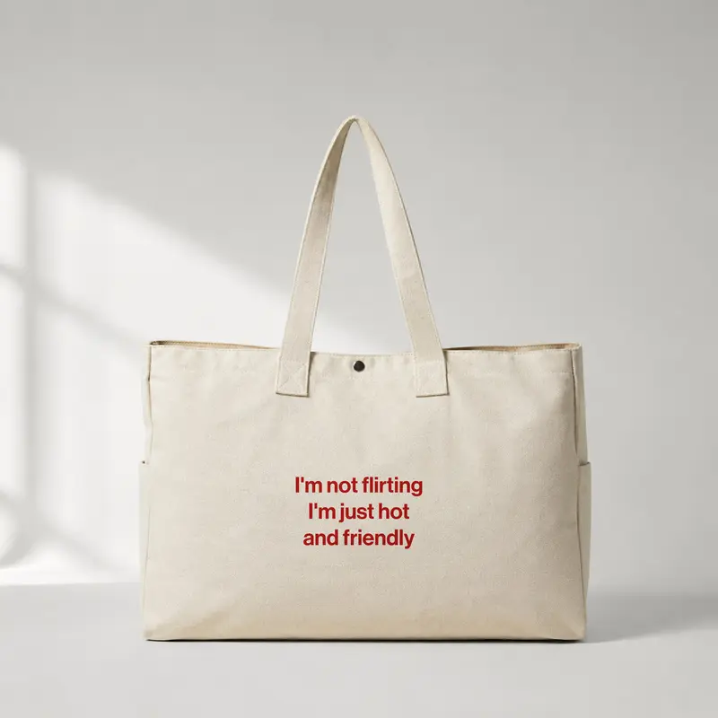 I'm Not Flirting Daily Tote Bag