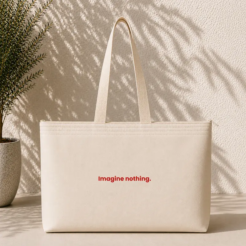 Imagine Nothing Weekend Tote Bag