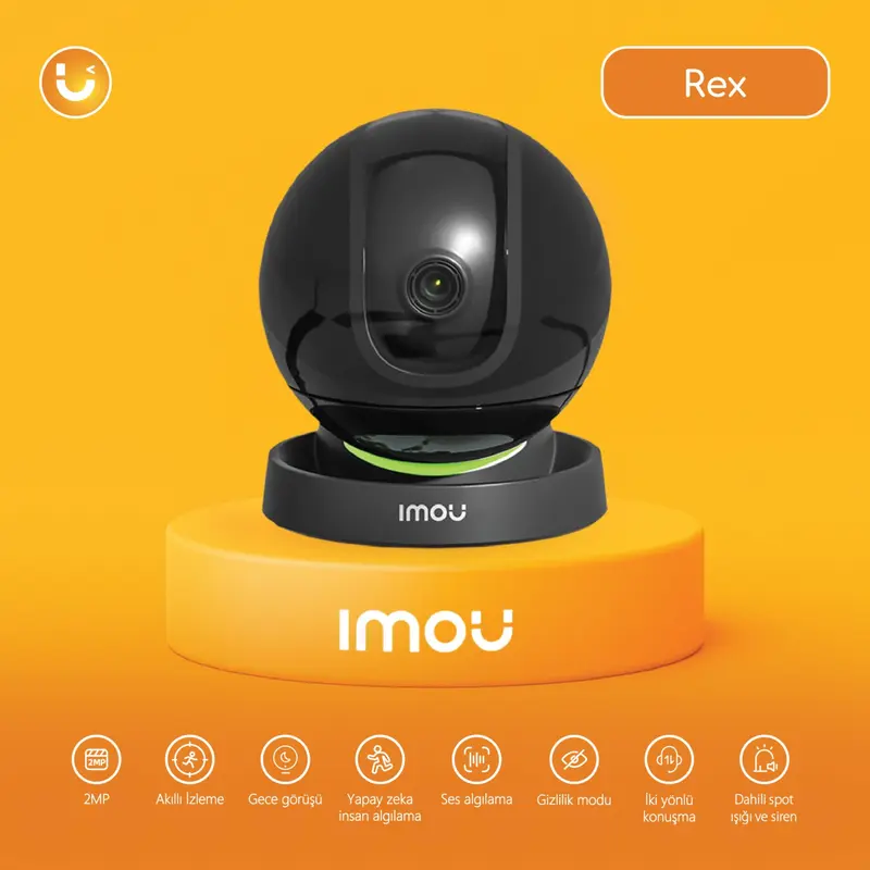 Imou Rex İç Mekan Akıllı Wifi 360° Hareket ve İnsan Algılama Kamera