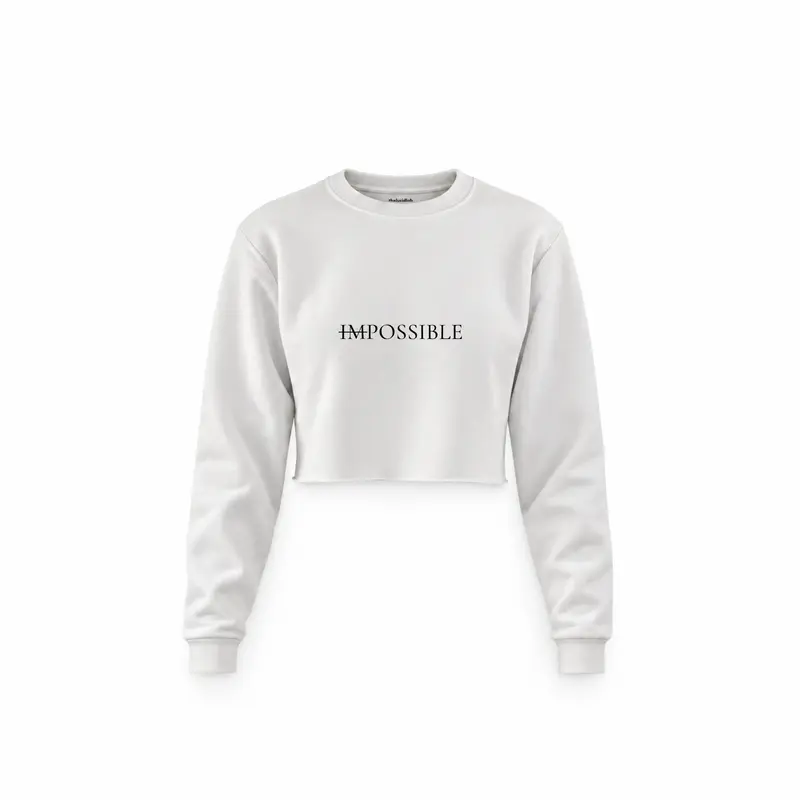 IMPOSSIBLE Crop Sweatshirt