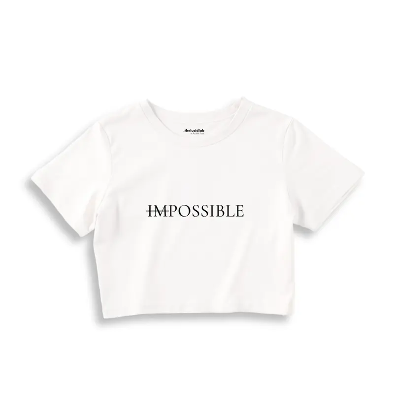 IMPOSSIBLE Crop Tişört