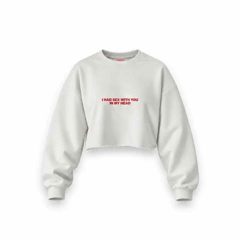 In My Head Oversize Crop Sweatshirt