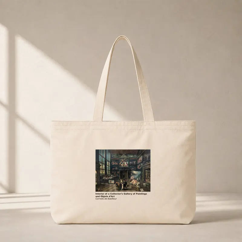 Interior of a Collector's Gallery of Paintings and Objets d'Art Club Tote Bag