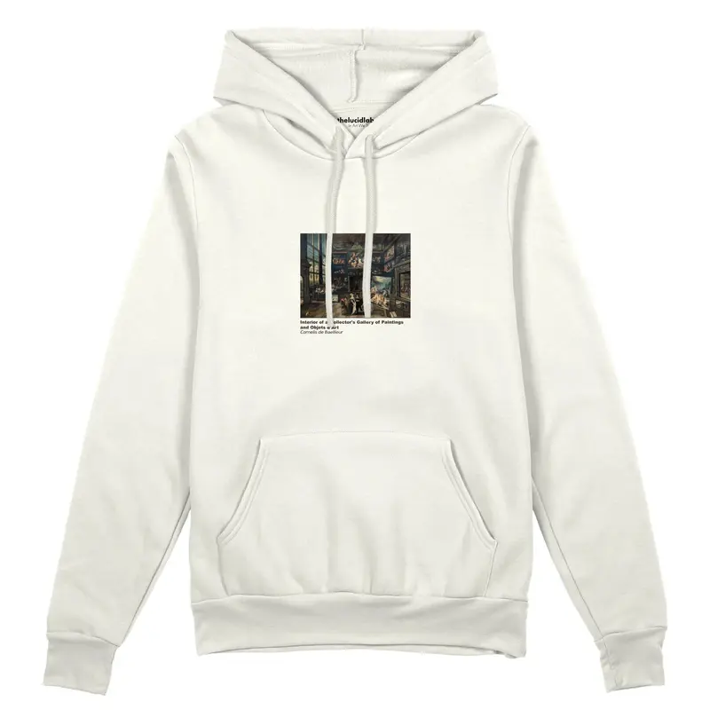 Interior of a Collector's Gallery of Paintings and Objets d'Art Oversize Hoodie