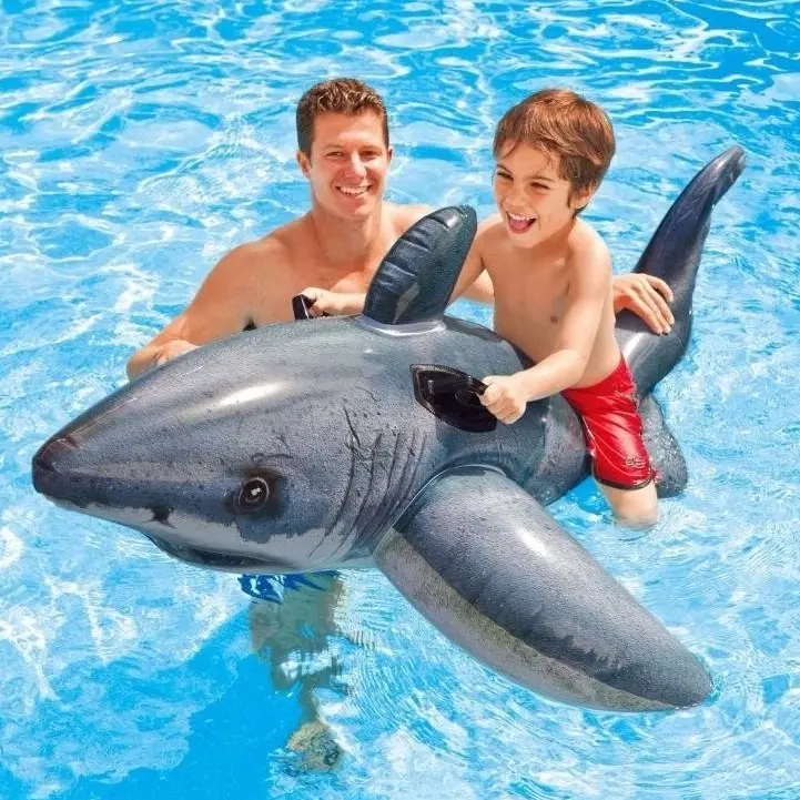 Intex 173x107cm Gerçek Görünümlü Köpekbalığı Deniz Binicisi