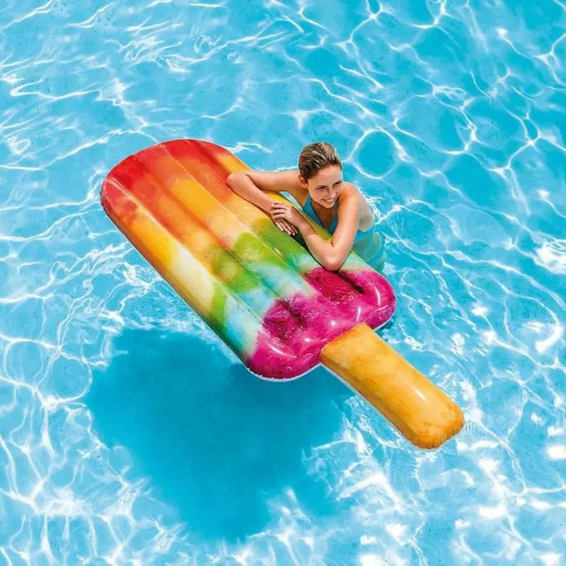 Intex 183x66 cm Gökkuşağı  Dondurma Deniz Yatağı