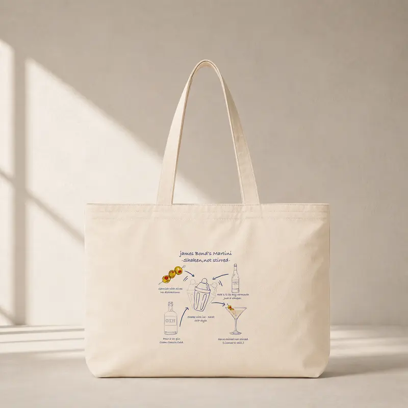 James Bond's Martini Club Tote Bag