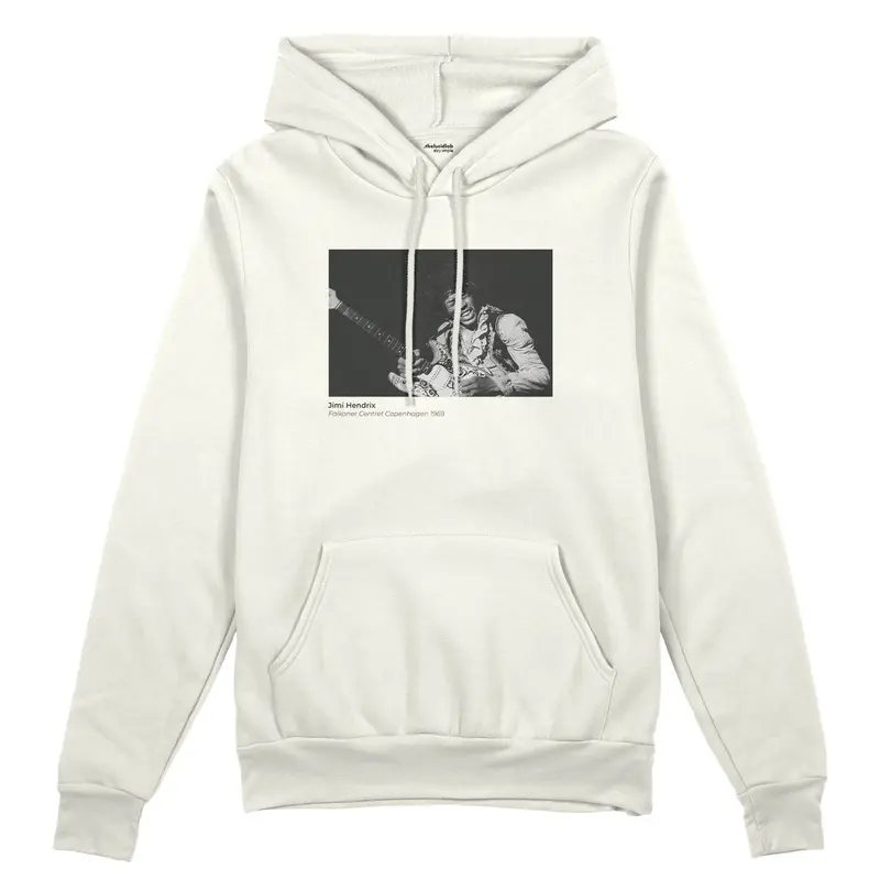 Jimi Hendrix Falkoner Centret Copenhagen 1969 Oversize Hoodie