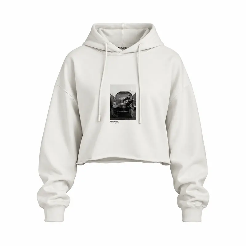 John Lennon Hamburg 1960 Oversize Crop Hoodie
