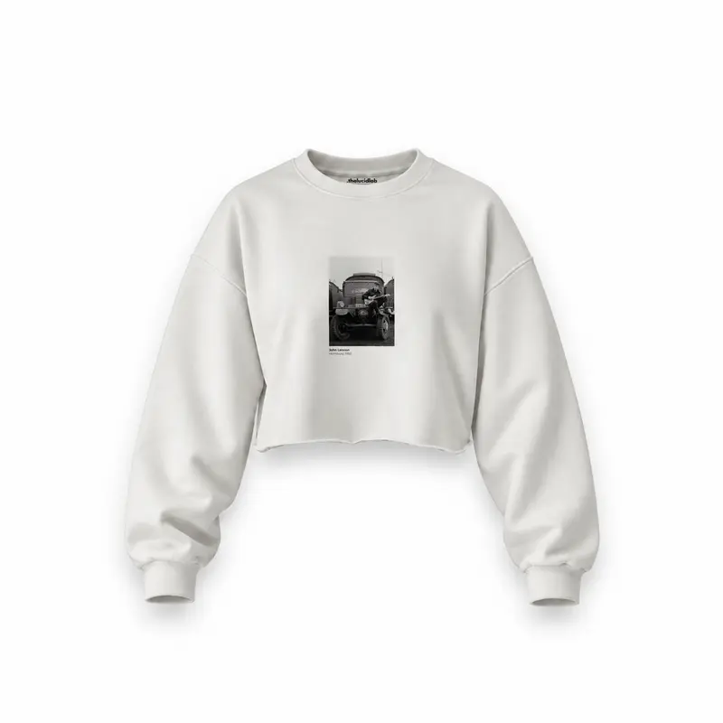 John Lennon Hamburg 1960 Oversize Crop Sweatshirt