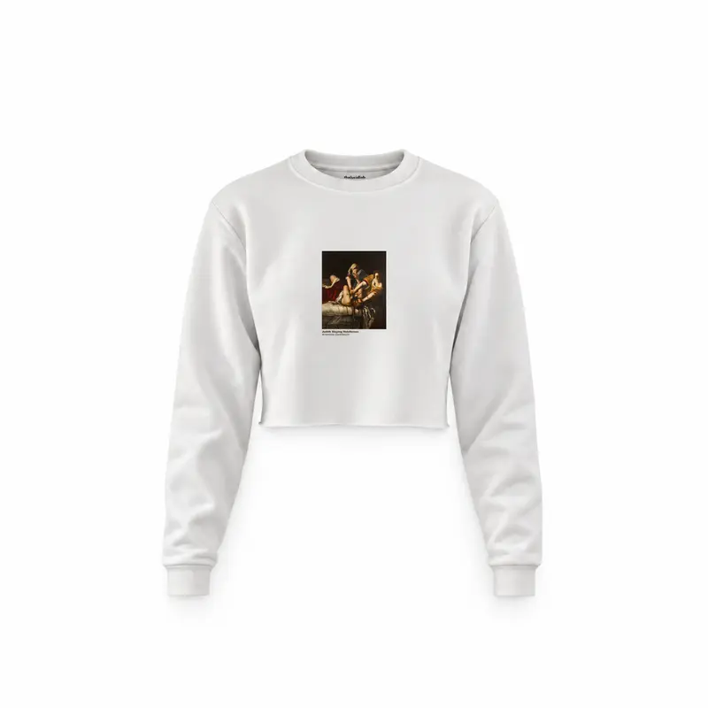 Judith Slaying Holofernes Crop Sweatshirt