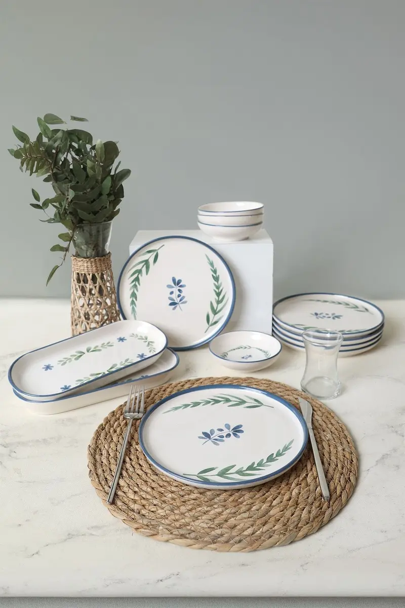 Kahvaltı Takımı 12 Parça Daphne 6 Kişilik Set