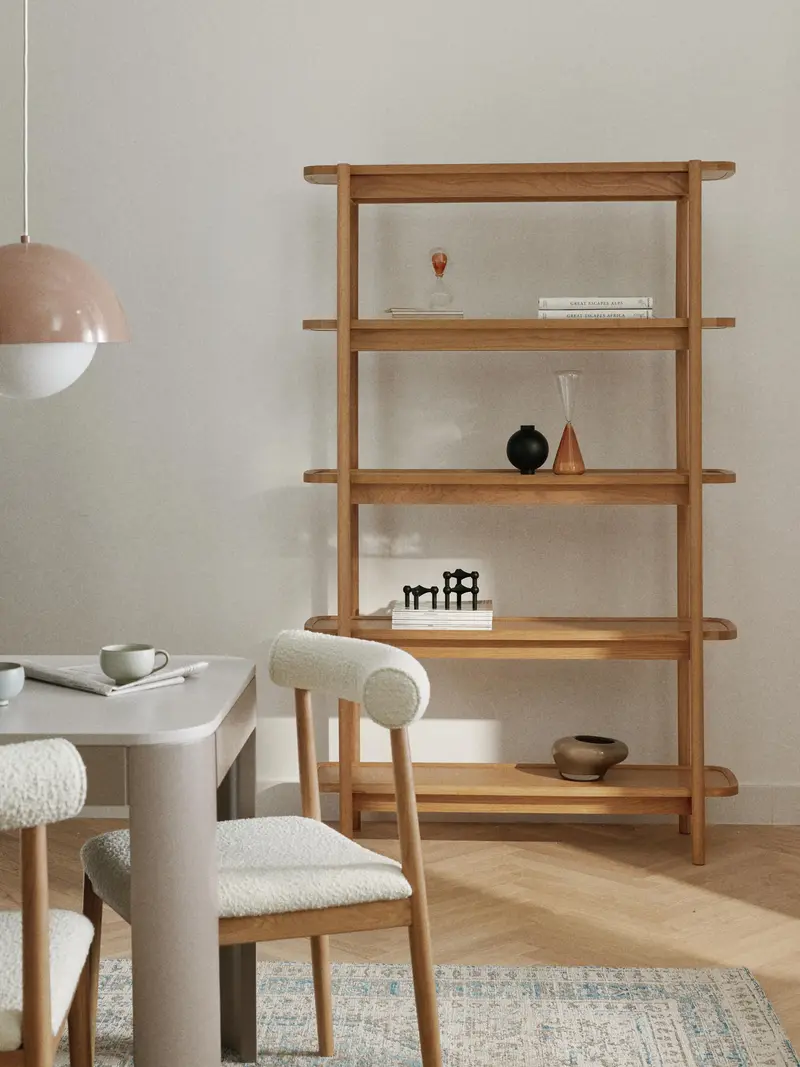 Kanz Plus Ahşap Kitaplık Meşe