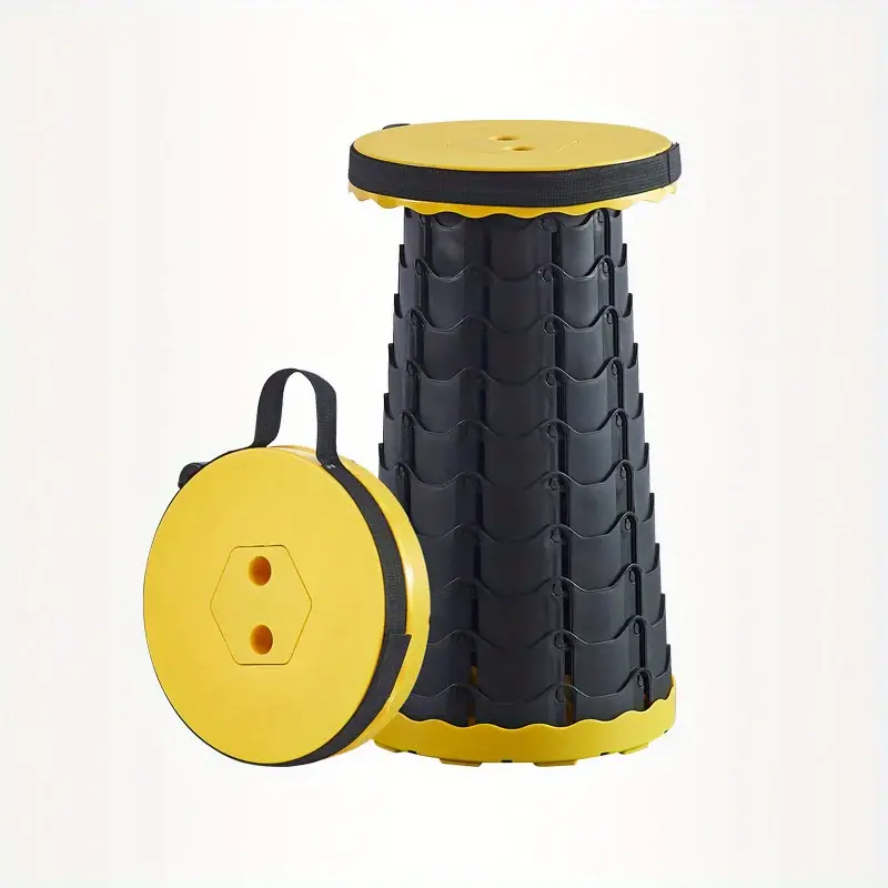 Katlanır Uzatmalı 47x25 Cm Tabure Sarı Siyah