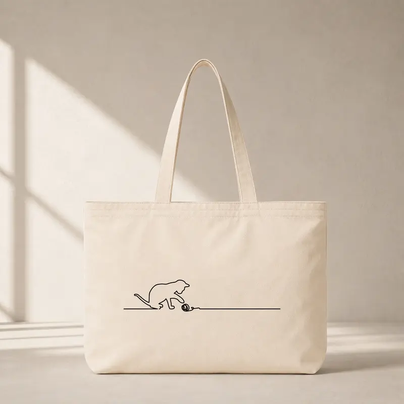 Kedi ve Yumak Club Tote Bag
