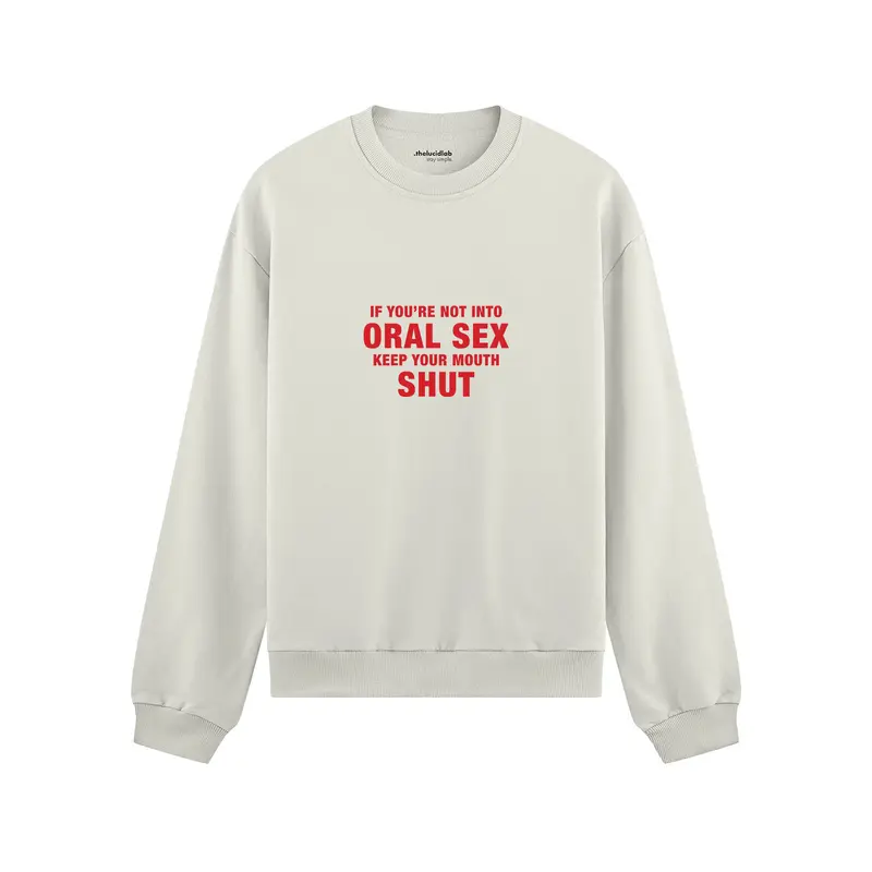 Keep Your Mouth Shut Oversize Sweatshirt