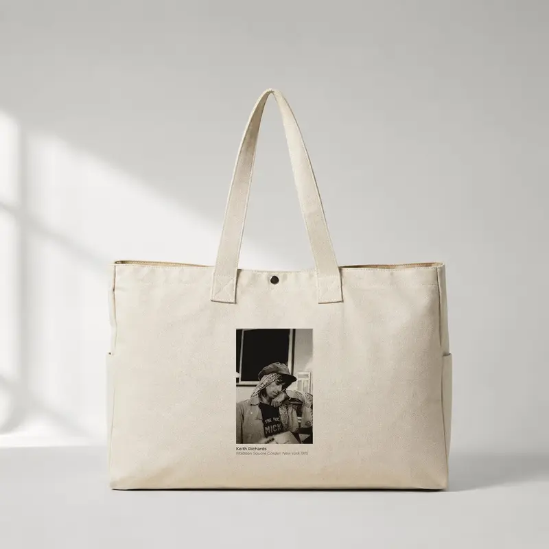 Keith Richards backstage at Madison Square Garden New York 1975 Daily Tote Bag