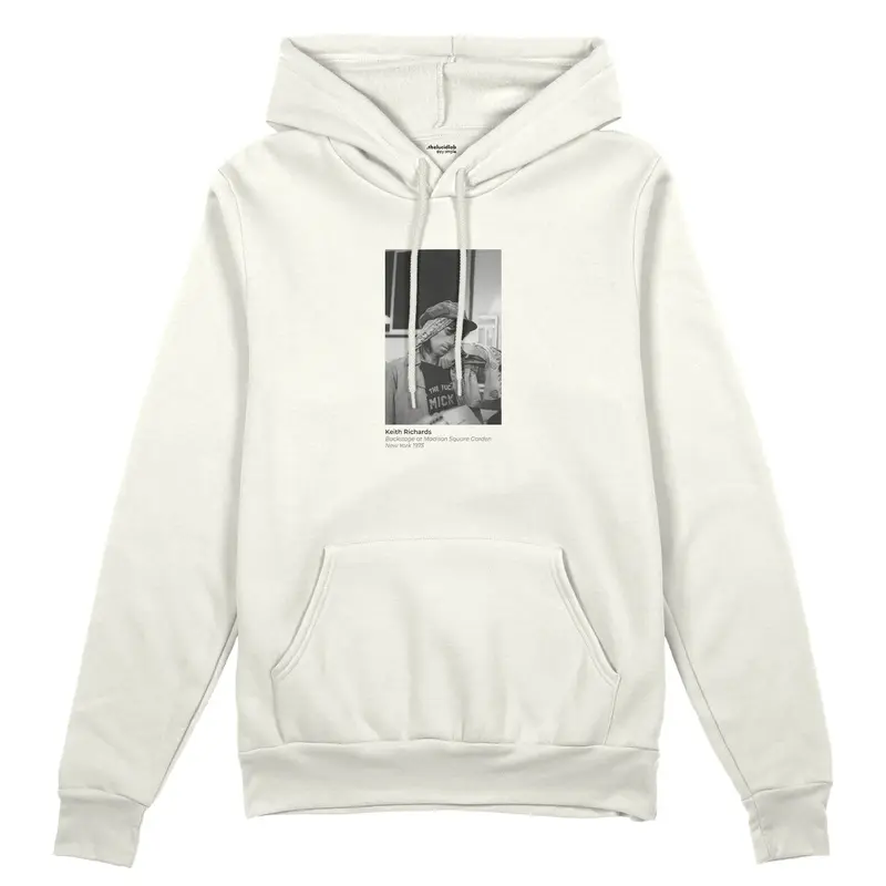 Keith Richards backstage at Madison Square Garden New York 1975 Oversize Hoodie
