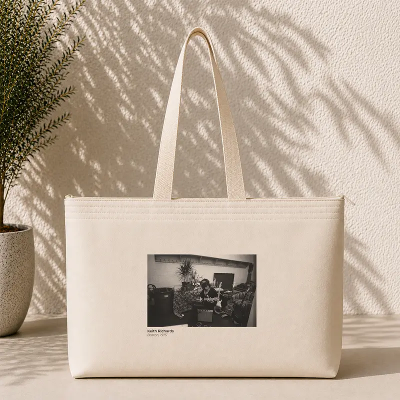 Keith Richards Boston 1975 Weekend Tote Bag