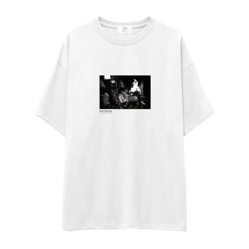 Keith Richards Connecticut 1977 Oversize Tişört
