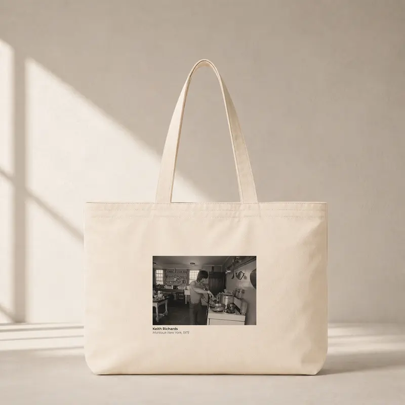 Keith Richards Montauk New York 1975 Club Tote Bag