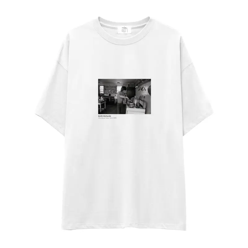 Keith Richards Montauk New York 1975 Oversize Tişört