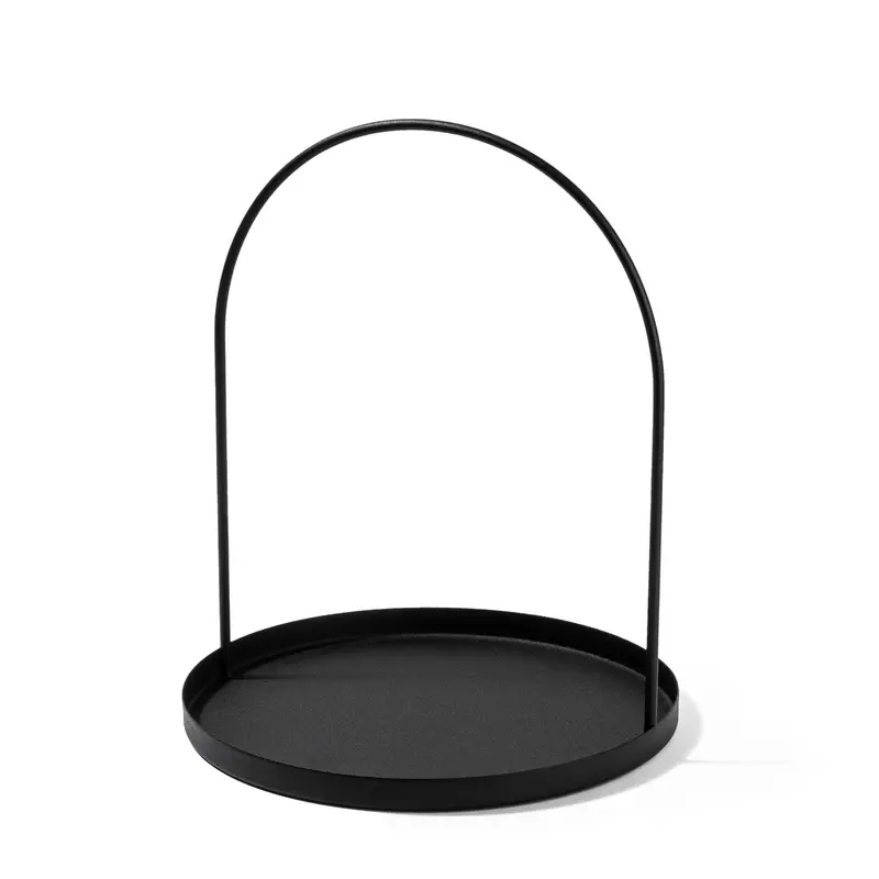 Kemer Formlu Metal Takı Standı - Siyah