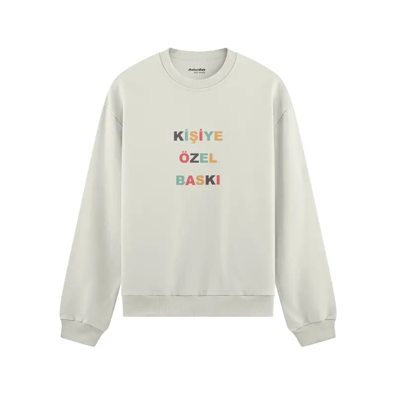 Kişiye Özel Baskılı Oversize Sweatshirt