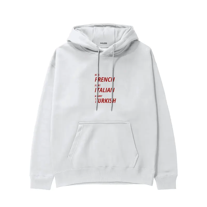 Kiss Flirt Marry Hoodie