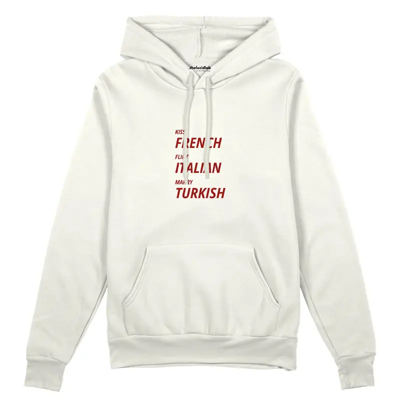 Kiss Flirt Marry Oversize Hoodie