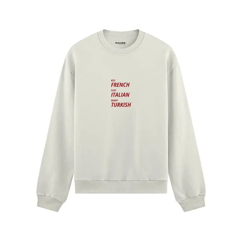 Kiss Flirt Marry Oversize Sweatshirt