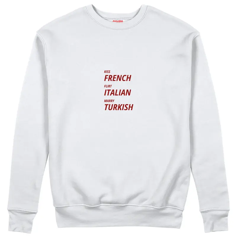 Kiss Flirt Marry Sweatshirt
