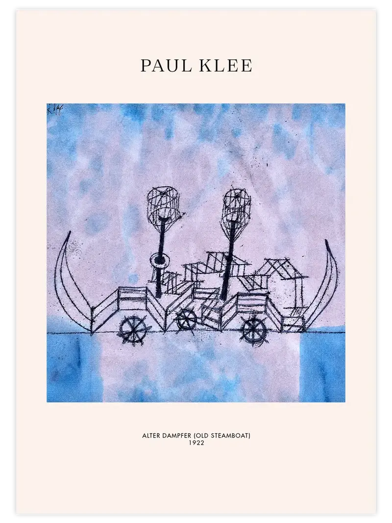 Klee Alter Dampfer - Art Print