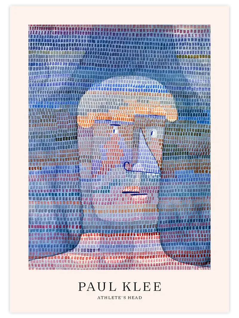 Klee Athlete's Head - Art Print