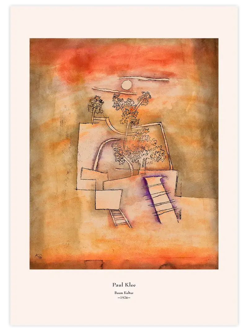 Klee Baum Kultur - Art Print