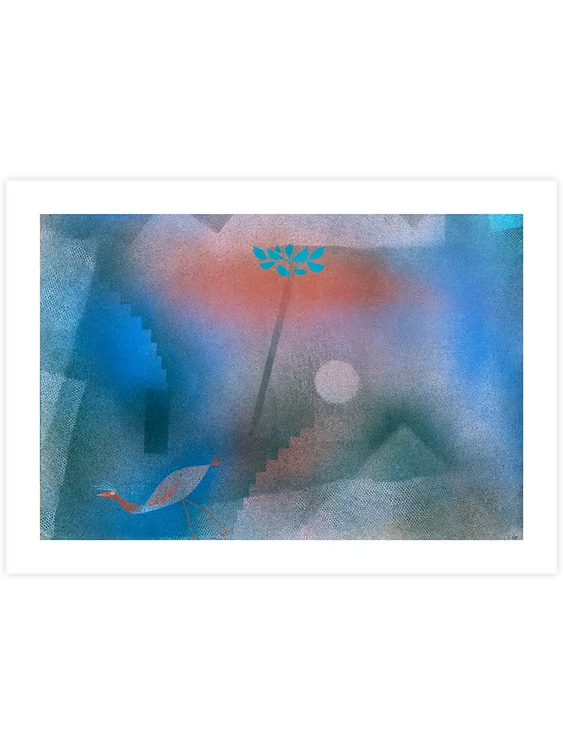 Klee Bird Wandering Off - Art Print