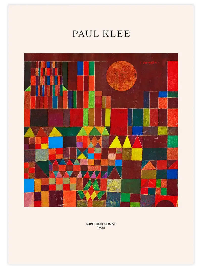 Klee Burg und Sonne - Art Print