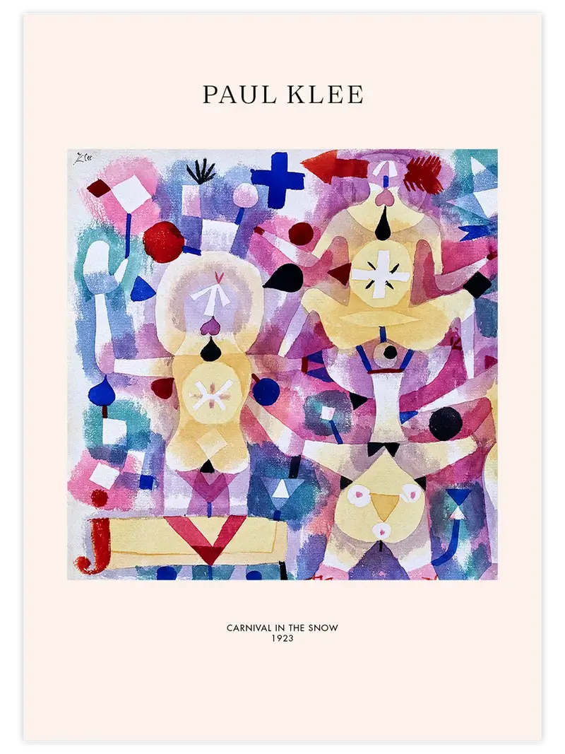 Klee Carnival in the Snow - Art Print
