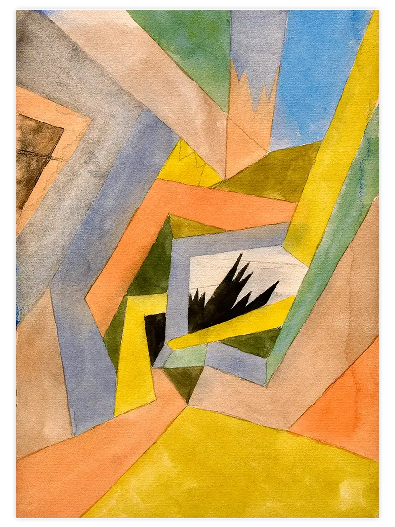 Klee Die Idee der Tannen - Art Print