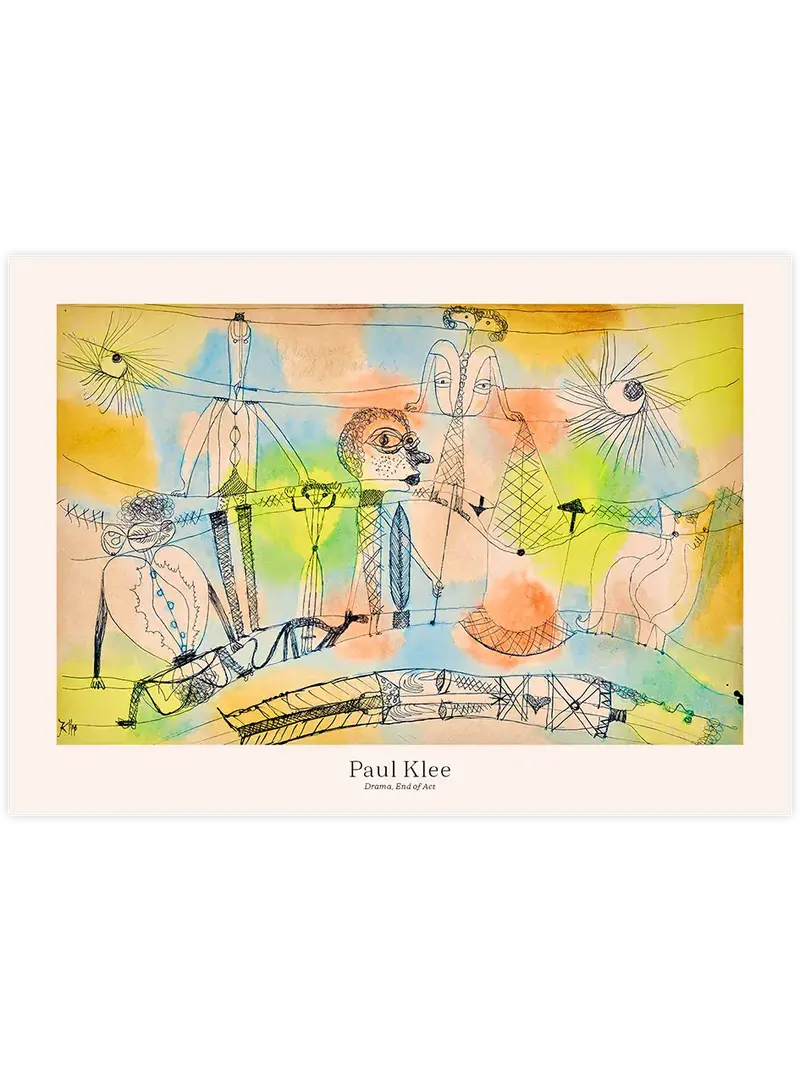 Klee Drama, End of Act - Art Print